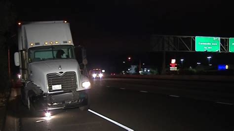 semi truck hits pedestrian